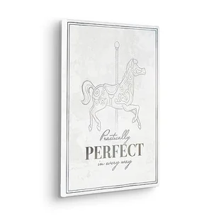 Komar Disney 100 obraz na blejtramie w ramie z prawdziwego drewna – Mary Poppins Pretty Perfect – rozmiar 30 x 40 cm – pokój dziecięcy, obraz na płótnie, obraz ścienny - Wyposażenie pokoiku dziecięcego - miniaturka - grafika 1