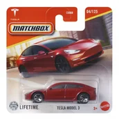 Samochody i pojazdy dla dzieci - Matchbox: Tesla Model 3 samochodzik - miniaturka - grafika 1