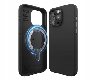 Elago Silicon Case MagSafe do iPhone 15 Pro Max Black - Etui i futerały do telefonów - miniaturka - grafika 1