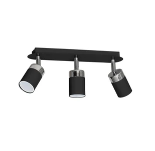 Potrójny czarny plafon K2-F44 - Lampy sufitowe - miniaturka - grafika 1