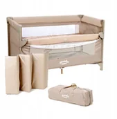 Łóżeczka i kojce - ŁÓŻECZKO TURYSTYCZNE 2 levels BEIGE HANKSKIDS - miniaturka - grafika 1