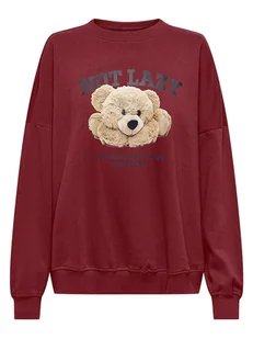 ONLY Bluza w kolorze czerwonym - Bluzy damskie - miniaturka - grafika 1