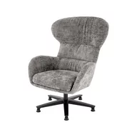 Fotele - Fotel Wypoczynkowy Franco Popiel Halmar - miniaturka - grafika 1