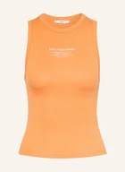 Koszulki i topy damskie - Pepe Jeans Top Viv orange - miniaturka - grafika 1