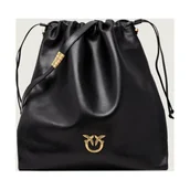 Plecaki worki - Pinko Skórzany worek SLOUCHY EXTRA - miniaturka - grafika 1