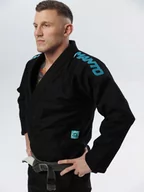 Kimona, stroje i obuwie - MANTO Kimono Do Bjj Gi X5 Czarno-Turkusowe - miniaturka - grafika 1