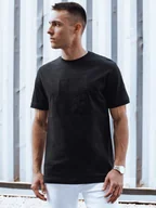 Koszulki męskie - T-shirt męski czarny Dstreet RX5517-M - miniaturka - grafika 1