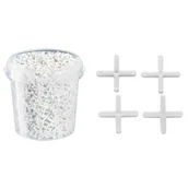 Narzędzia glazurnicze - Krzyżyki dystansowe 1,5 mm 1800 sztuk w wiaderku Hardy - miniaturka - grafika 1