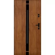 Drzwi zewnętrzne - Drzwi zewnętrzne Sycylia 90 cm prawe black złoty dąb - miniaturka - grafika 1
