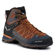 Buty trekkingowe męskie - Trekkingi Salewa Ms Mnt Trainer Lite Mid Gtx GORE-TEX 61359-0927 Black Out/Carrot - miniaturka - grafika 1