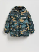 Kurtki i płaszcze dla chłopców - Reserved - Kurtka z kapturem - ciemnozielony - miniaturka - grafika 1