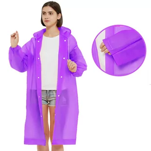 Płaszcz przeciwdeszczowy kieszonkowy peleryna - Płaszcze damskie - miniaturka - grafika 1
