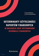 Biznes - Determinanty użyteczności raportów finansowych Nowa - miniaturka - grafika 1