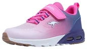 Buty dla dziewczynek - KangaROOS Kx-bases Ev sneakersy dziewczęce, Neonowy, różowy, biały, 36 EU - miniaturka - grafika 1
