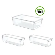 Akcesoria i części do lodówek - Organizer do lodówki EASYFORM Tall Maxi z pokrywą 7.4 L + 2 x 3.8 (3 szt.) - miniaturka - grafika 1