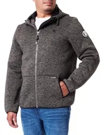 Kurtki męskie - bridgeport Philon męska kurtka polarowa, ciemnooliwkowy melanż, XL - miniaturka - grafika 1