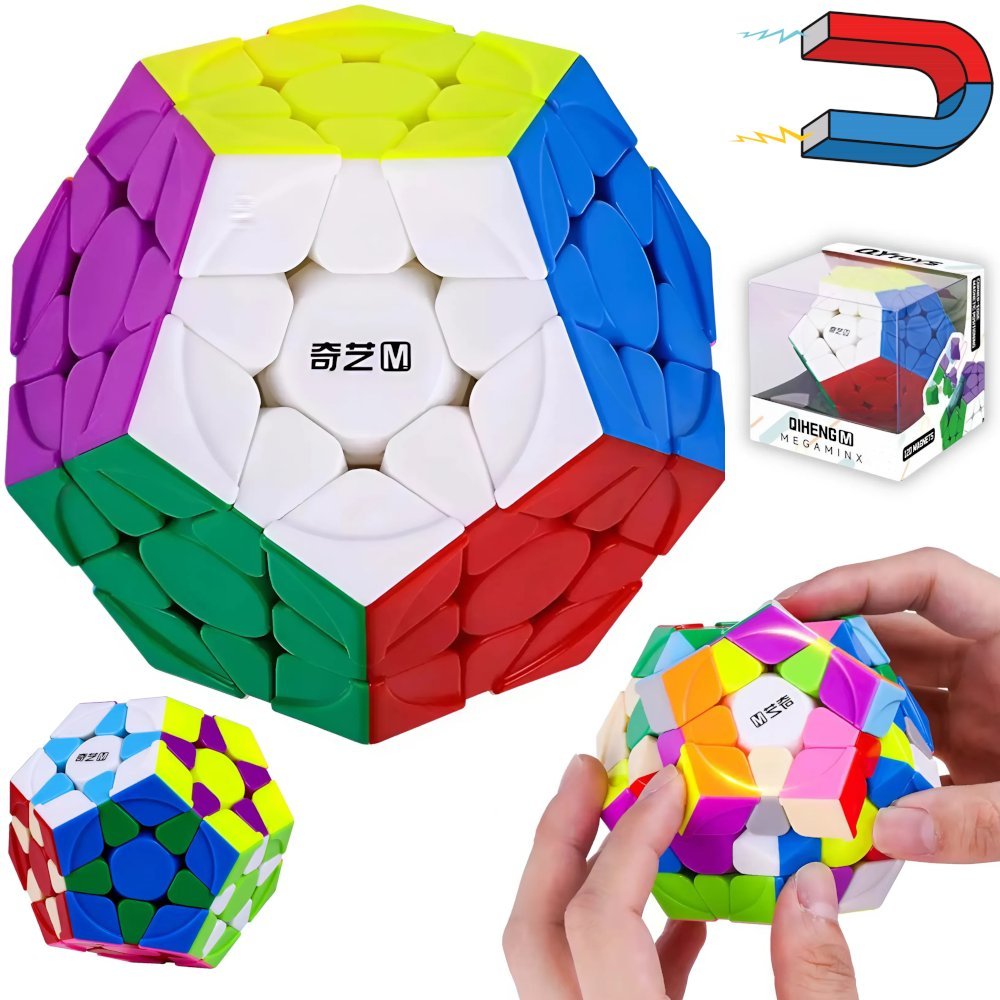 KOSTKA RUBIKA MEGAMINX 3x3 MAGNETYCZNA 12-ŚCIAN QYToys UKŁADANKA ŁAMIGŁÓWKA