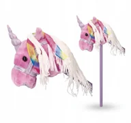 Maskotki i pluszaki - KONIK HOBBY HORSE FIOLETOWY JEDNOROŻEC DLA DZIECI DŹWIĘK KOPYT I RŻENIA 10M - miniaturka - grafika 1