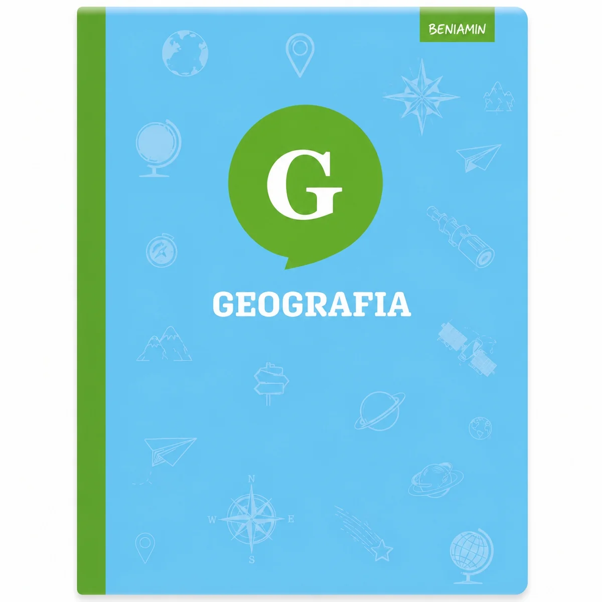 ZESZYT A5 60K KRATKA MARGINES - GEOGRAFIA 1szt. TEMATYCZNY – do szkoły