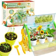 Zabawki interaktywne dla dzieci - Zestaw Edukacyjny Eksperyment Szklarnia Mini Ogród Prawdziwy Rośnie Kwiaty - miniaturka - grafika 1