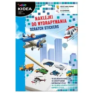 Szkolne artykuły papiernicze - Naklejki do wydrapywania Pojazdy KIDEA - DERFORM - miniaturka - grafika 1