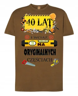 Koszulka T-Shirt na 40 Urodziny Prezent 40LAT M - Koszulki męskie - miniaturka - grafika 1