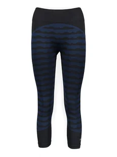 adidas Legginsy sportowe "MMK Aknit" w kolorze czarno-niebieskim - Spodnie sportowe damskie - miniaturka - grafika 1