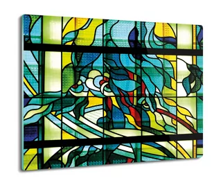 osłona do kuchenki druk Witraż ptaki paw 60x52, ArtprintCave - Deski do krojenia - miniaturka - grafika 1
