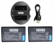 Ładowarki i akumulatory - Zestaw Ładowarka Dual Sdc-Usb+ 2Akumulatory Lp-E10 - miniaturka - grafika 1