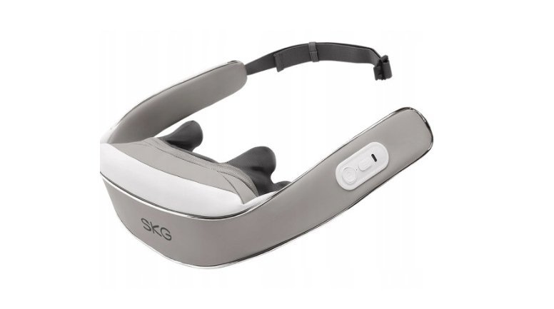 Masażer karku SKG H5-E – Skórzany masażer z funkcją EMS