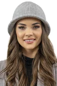 Czapki damskie - Vivisence 7044 Jasnoszary Uni Nakrycie Głowy Kapelusz - miniaturka - grafika 1
