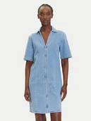 Sukienki - ONLY Sukienka jeansowa Frida 15360436 Niebieski Regular Fit - miniaturka - grafika 1