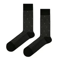 Skarpetki męskie - Skarpety garniturowe szare w romby EM 5 - EM Men's Accessories - miniaturka - grafika 1