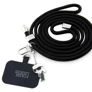 Pasek KARL LAGERFELD Universal CBDY Cord Czarny KLUCNMSCKIK - Akcesoria do smartwatchy - miniaturka - grafika 1