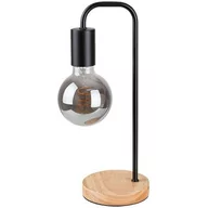 Lampy stojące - Rabalux Bruno lampa stołowa 1x40W czarny/drewno 2090 - miniaturka - grafika 1