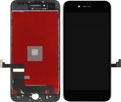 Renov8 Display LCD & Touch Screen for iPhone 8 Plus LG + Glass & Flat cable OEM - Black