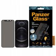 Szkła hartowane na telefon - PanzerGlass Szkło hartowane Dual Privacy CamSlider, iPhone 12 / 12 Pro, przyciemniane 5711724127144 - miniaturka - grafika 1