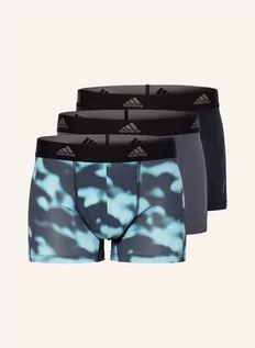 Majtki damskie - Adidas Bokserki Active Micro Flex, 3 Szt. blau - grafika 1