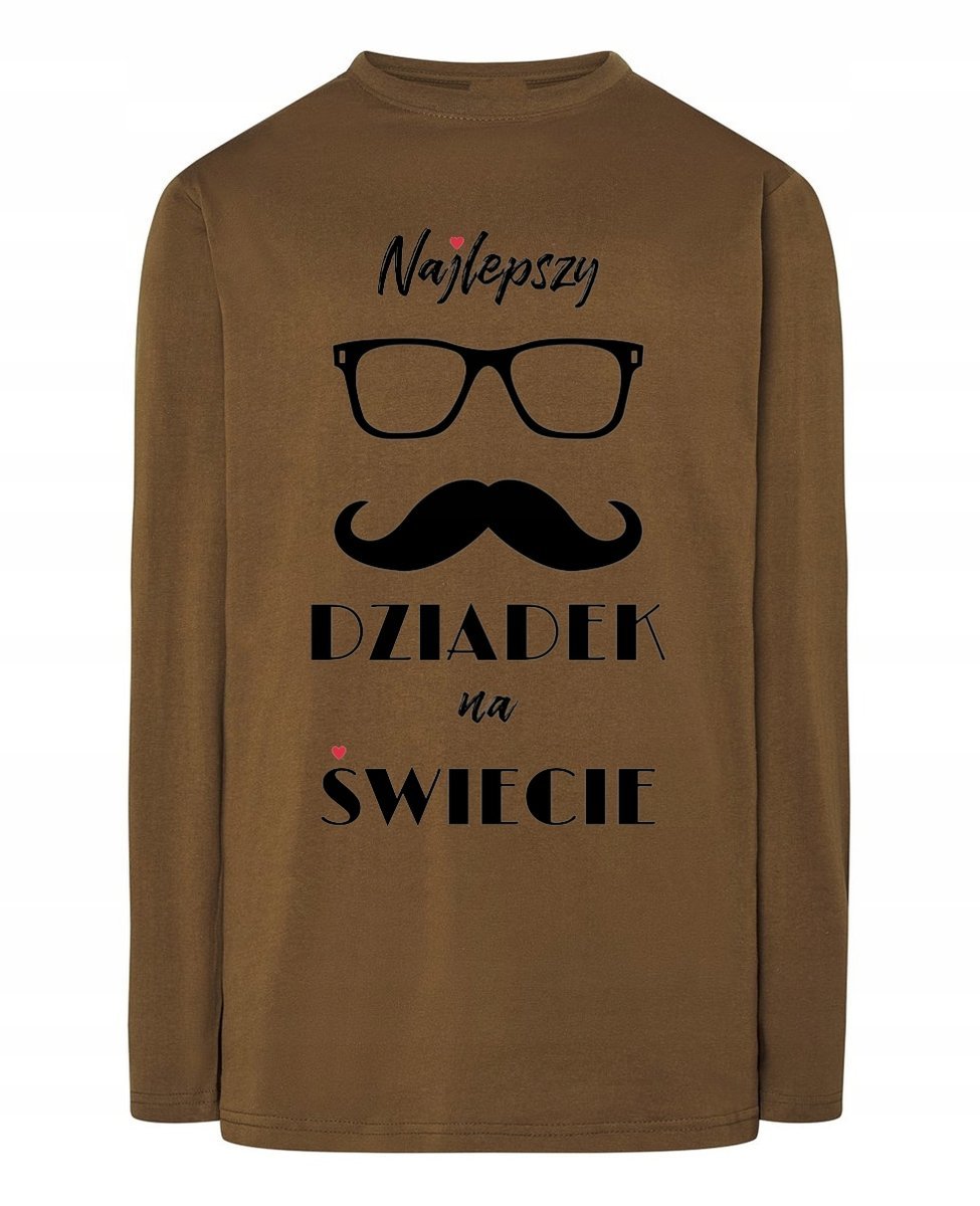 Longsleeve męski Dzień Dziadka Najlepszy Dziadek na Świecie Prezent r.XXL