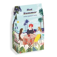 Zestawy upominkowe - Gotowy zestaw prezentowy „HOT SUMMER“ herbaty smakowe PREMIUM mix 10szt. bawełniany filtr prezent upominek na letnią okazję dla kobiety faceta mężcz.. - miniaturka - grafika 1