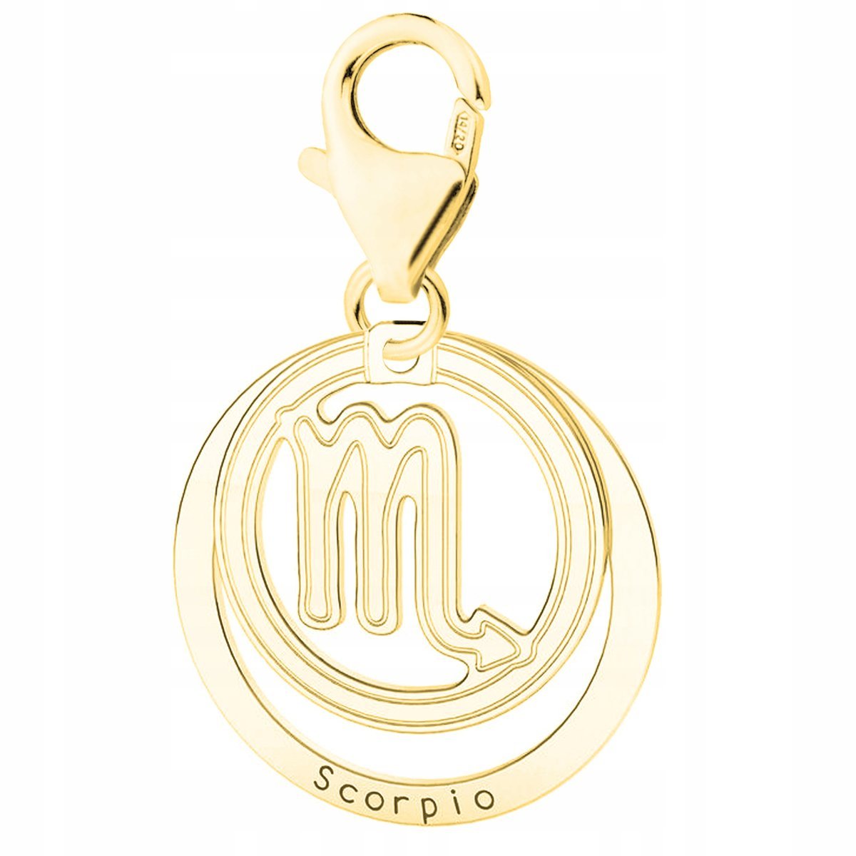 Złota Zawieszka ze Znakiem Zodiaku Skorpiona Zodiak Skorpion SREBRO 925