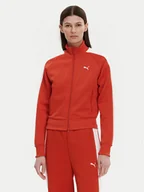 Bluzy damskie - Puma Bluza T7 Always On 629796 Czerwony Regular Fit - miniaturka - grafika 1