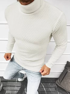 SWETER MĘSKI GOLF ECRU OZONEE L/2467 - Ozonee - Swetry męskie - miniaturka - grafika 1
