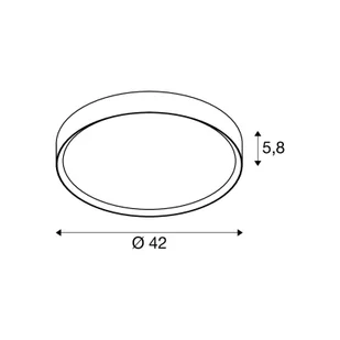 SLV Lampa sufitowa Decona, możliwość ściemniania, czarny, łazienka, aluminium, nowoczesny - Lampy sufitowe - miniaturka - grafika 1