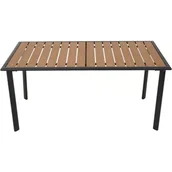 Stoły ogrodowe - Stół ogrodowy PATIO Solar Brązowo-czarny - miniaturka - grafika 1