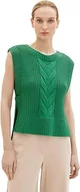 Swetry damskie - TOM TAILOR Damski sweter 1035300, 31032 - Vivid Leaf Green, XXL - miniaturka - grafika 1