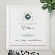 Albumy fotograficzne - Duży album na zdjęcia z nadrukiem dla dziewczynki na komunię - miniaturka - grafika 1