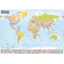 ExpressMap Świat.Mapa polity. i krajobra. 1:21 500 000 listwa - Mapy i plansze edukacyjne - miniaturka - grafika 1