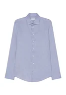 Koszule męskie - Seidensticker Męska koszula 255610, niebieska, 42 - miniaturka - grafika 1