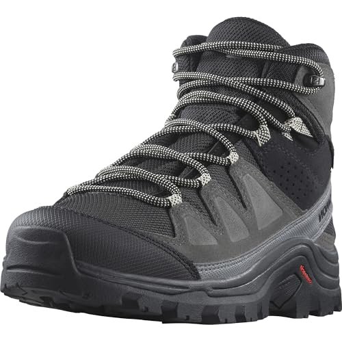 Salomon Damskie buty trekkingowe Quest Rove Gore-TEX Hiking Shoe, czarne/magnetyczne/Quiet Shade, rozmiar 36 EU, Black Magnet Quiet Shade, 36 EU